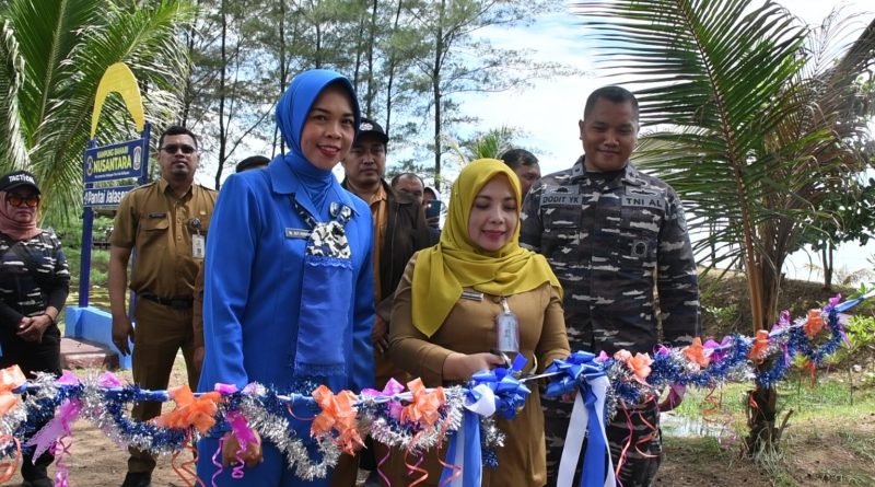 Peresmian Kampung Bahari Nusantara TNI AL TA.2023 di Pantai Jalasena Kel. Lamaru Kec. Balikpapan Timur