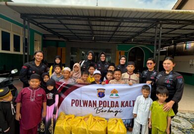 Polwan Brimob Berbagi Kebahagiaan di Bulan Ramadhan, bersama Anak-anak Panti Asuhan Nurul Iman Balikpapan