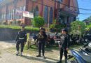 Patroli Cipta Kondisi Brimob Amankan Perayaan Kenaikan Isa Almasih di Balikpapan Utara