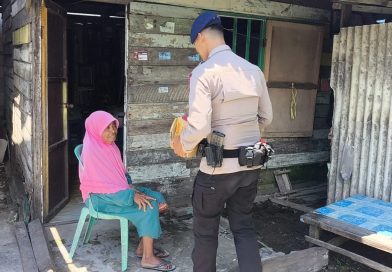 Wujud Kepedulian Sesama, Detasemen Gegana Satbrimob Polda Kaltim Salurkan Infaq 2000 di Balikpapan