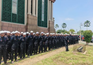 Pastikan Keamanan Tabligh Akbar, 1 SSK Personel Batalyon B Pelopor Siaga di Islamic Center Samarinda