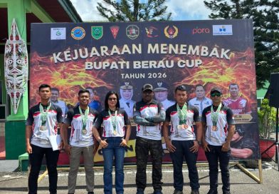 Dominasi Prestasi, Tim Menembak Satbrimob Polda Kaltim Boyong 15 Medali di Kejuaraan Bupati Berau Cup 2026