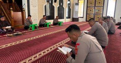 Bentuk Karakter Polri Yang Religius, Batalyon A Brimob Kaltim Laksanakan Giat Binrohtal Rutin