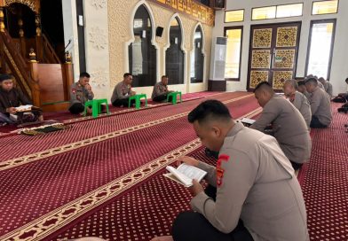 Bentuk Karakter Polri Yang Religius, Batalyon A Brimob Kaltim Laksanakan Giat Binrohtal Rutin
