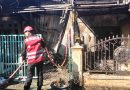 Gerak Cepat, Tim Respons Bencana Brimob Bantu Padamkan Kebakaran Di Perum BDS 2 Balikpapan