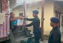 Wujud Kepedulian, Batalyon A Pelopor Satbrimob Polda Kaltim Salurkan Bantuan Bapokting di Balikpapan Barat