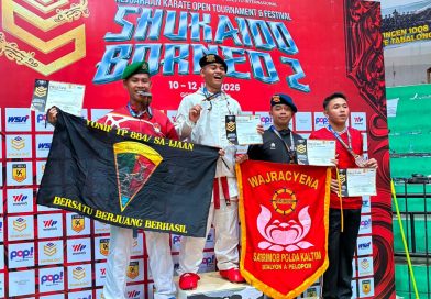 Dua Personel Batalyon A Brimob Kaltim Raih Juara 3 Piala Shukaido Borneo 2