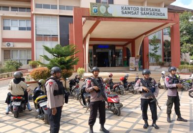 Batalyon B Pelopor Brimob Kaltim Amankan Aset Polri di Wilayah Samarinda
