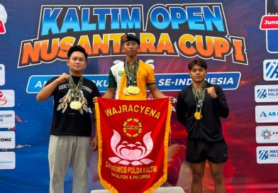 Bripda Ardhika Sapu 7 Emas di Nusantara Cup 2026, Brimob Polda Kaltim Bangga