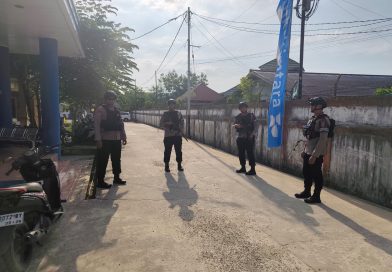 Amankan Objek Vital Pelayanan Publik, Personel Brimob Samarinda Patroli Pengamanan Aset Polri