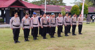 Tingkatkan Kesiapsiagaan Karhutla, Dansat Brimob Polda Kaltim Hadiri Apel Tanggap Darurat Bencana di Mako Brimob Stalkuda