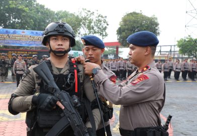 Danden Gegana SatBrimobda Kaltim Pimpin Upacara Pembukaan Latihan Peningkatan Kemampuan Gegana, Siapkan Personel Hadapo Tantangan Oprasional Kalimantan Timur